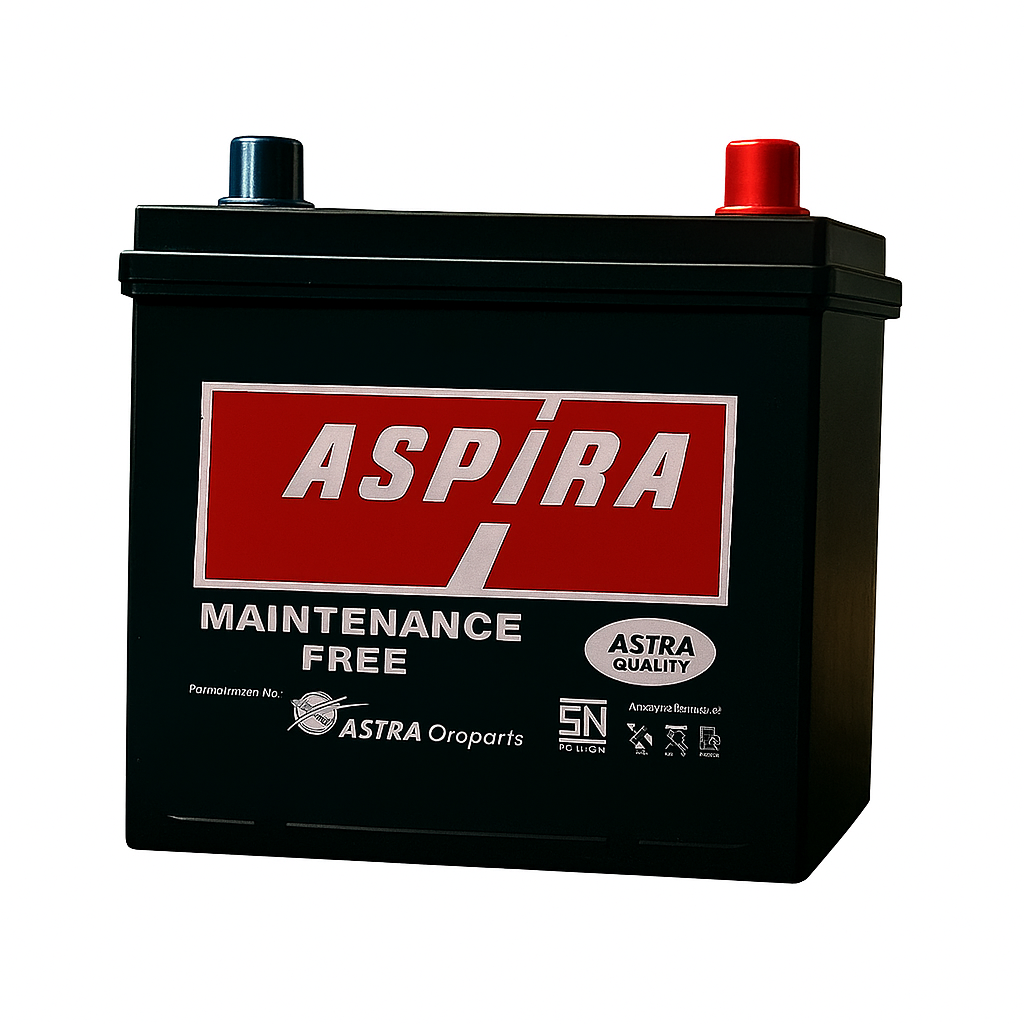 ASPIRA MF 55D23L 12 VOLT 60 AH GARANSI 6 BULAN